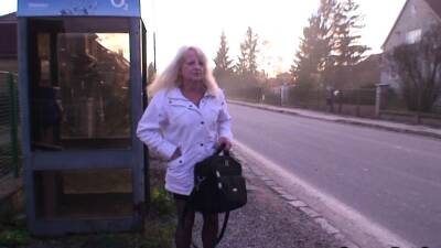 Very old blonde granny rides his young dick - drtuber.com - Czech Republic