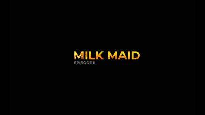 Hard - Milk maid episode 2. A sexy busty girl in cuffs gets fucked hard by hot shemale - hotmovs.com