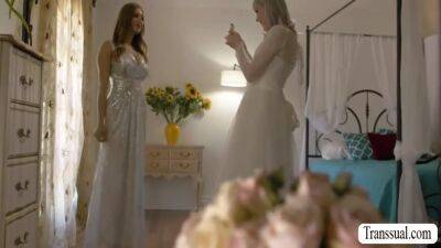 Lawson In - Lianna Lawson And Skylar Snow In Shemale Bride Fucks Her Busty Bridesmaid 10 Min - hotmovs.com