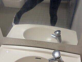 Sissy in the toilets and Want to meet a real man - ashemaletube.com