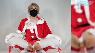 Merry Christmas - Merry Christmas / Happy Holidays! Femboy Crossdresser Got a Big Dildo! Riding it and Shoot Huge Cum! - pornhub.com - Japan